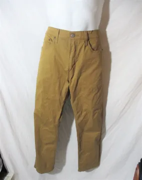 NEW LEVI'S JEANS 502 Regular Taper Fit Denim Dungarees PANTS TAN GOLD 36X30