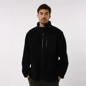 Omnitau Men's Burford Oversized Full Zip Fleece - Black