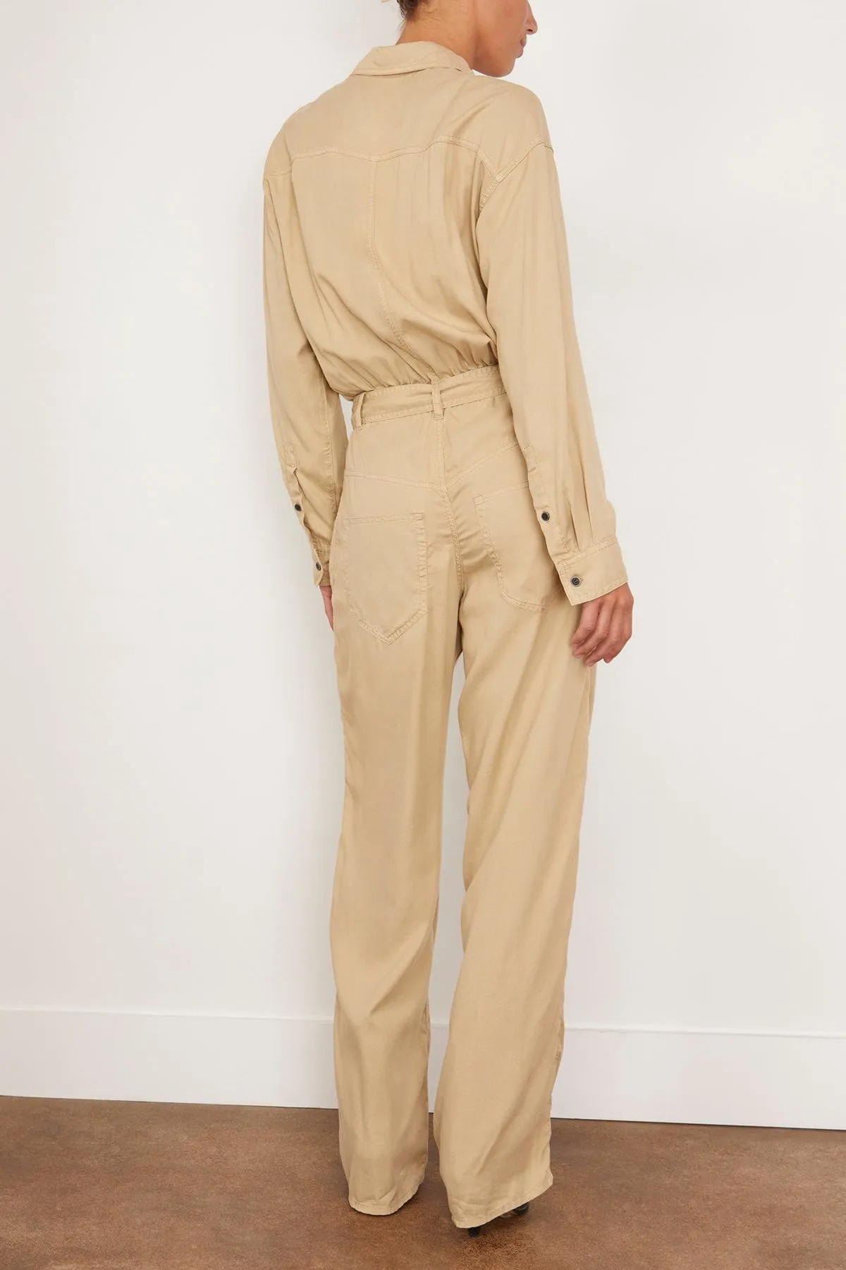 Paige Jumpsuit in Light Khaki