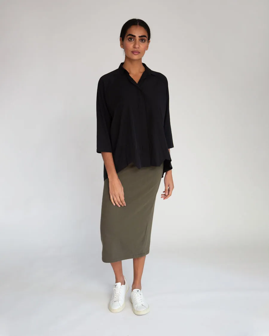 Pam Organic Cotton Skirt In Army