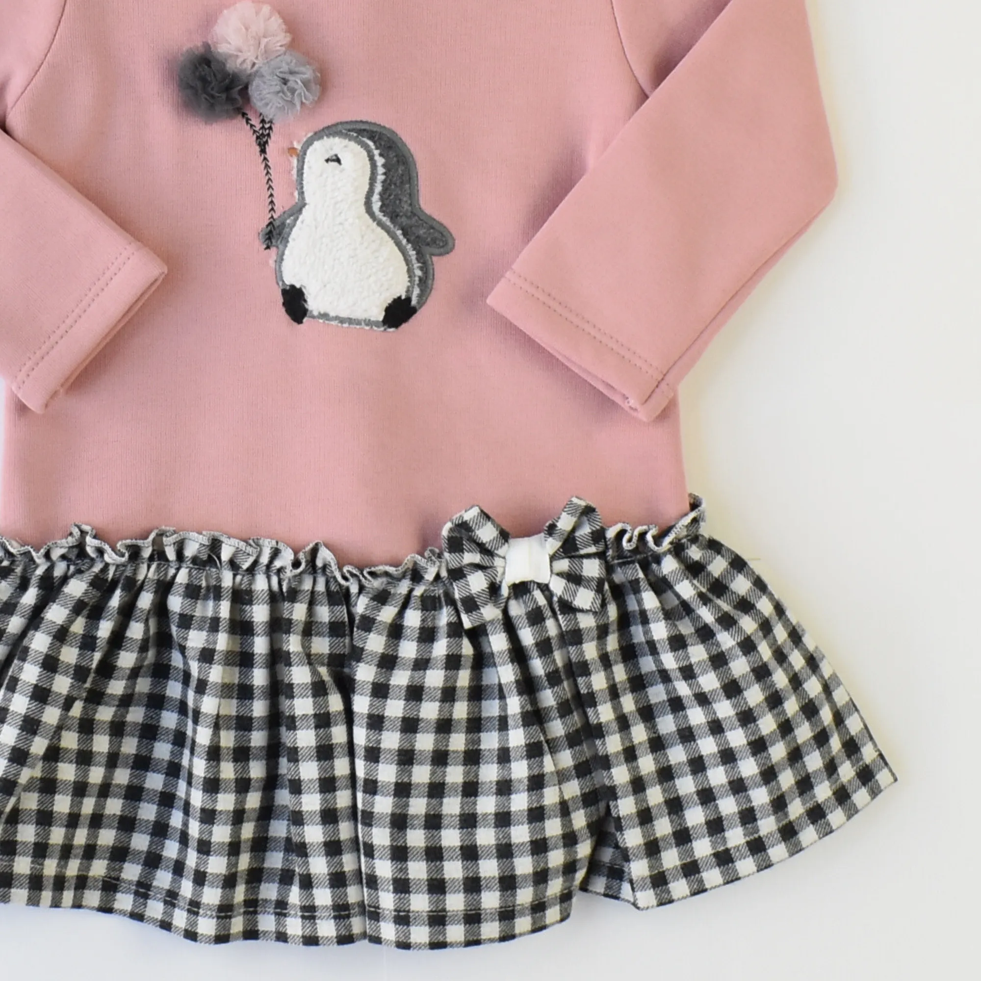 Penguin Chic Girls Dress Set