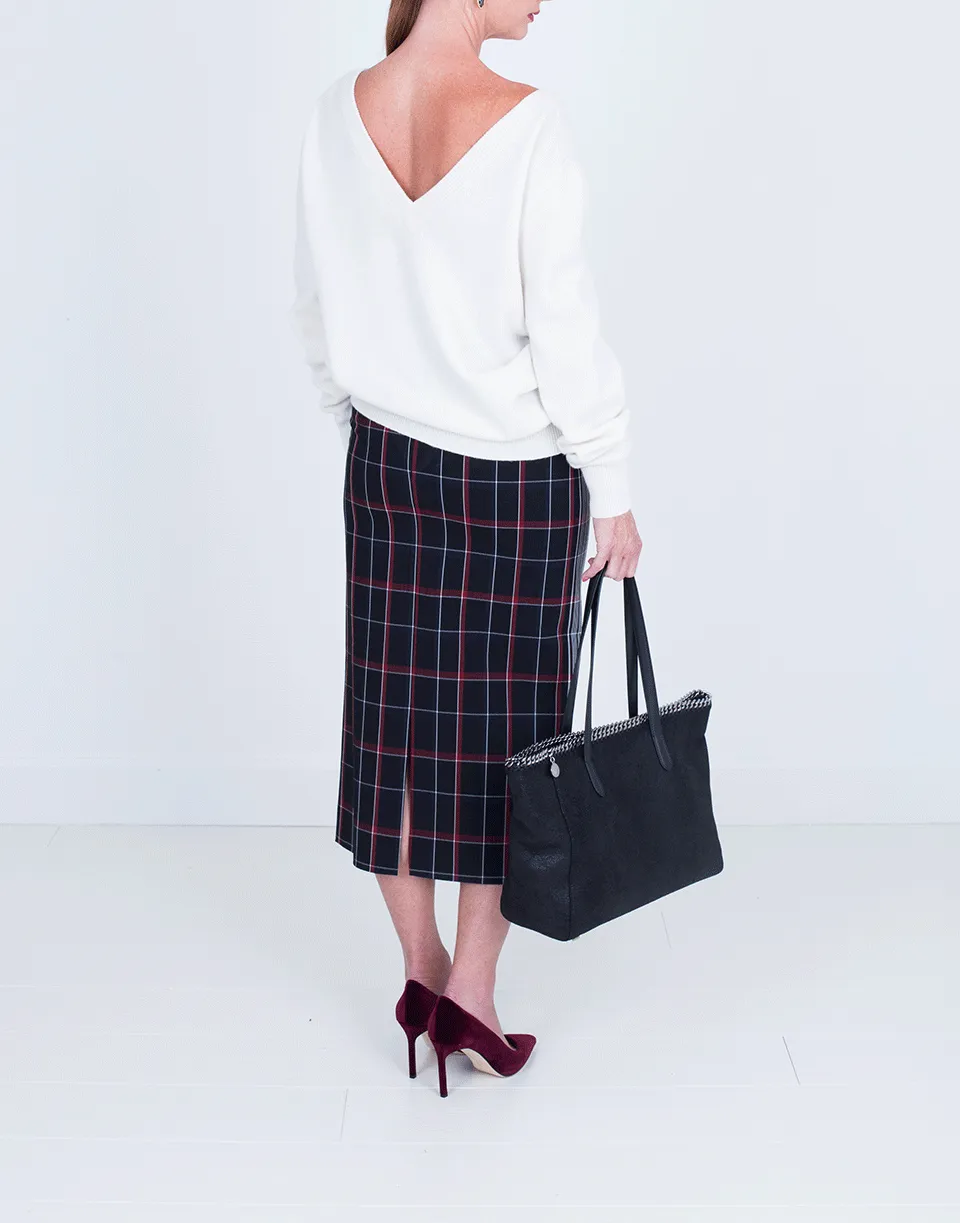 Plaid Pencil Skirt