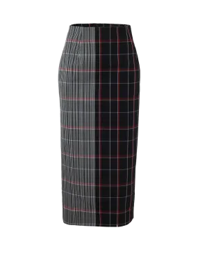 Plaid Pencil Skirt