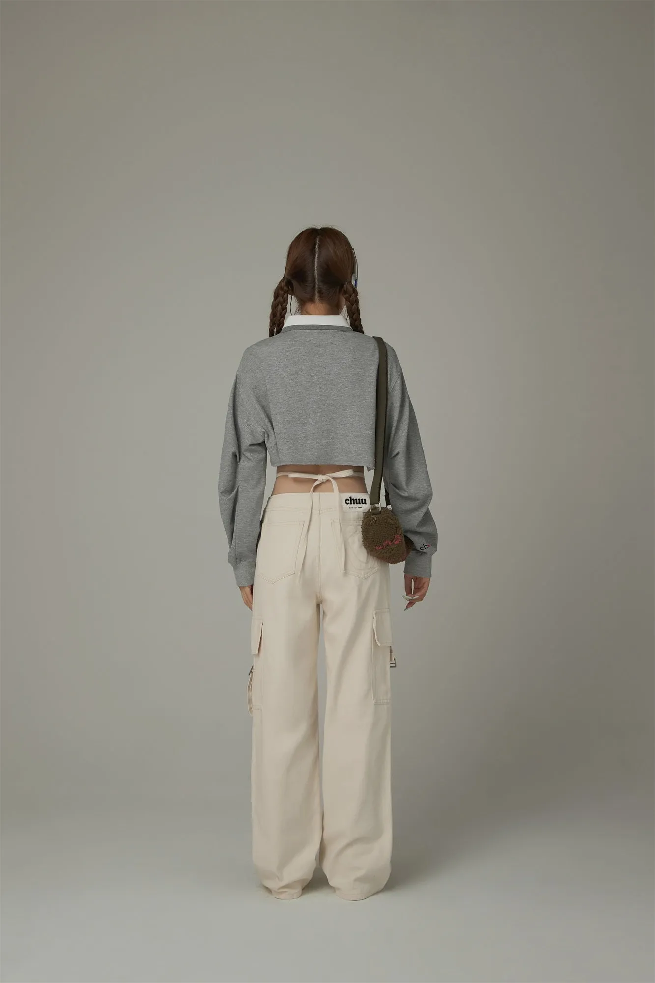 Pocket Straps Cargo Wide Pants