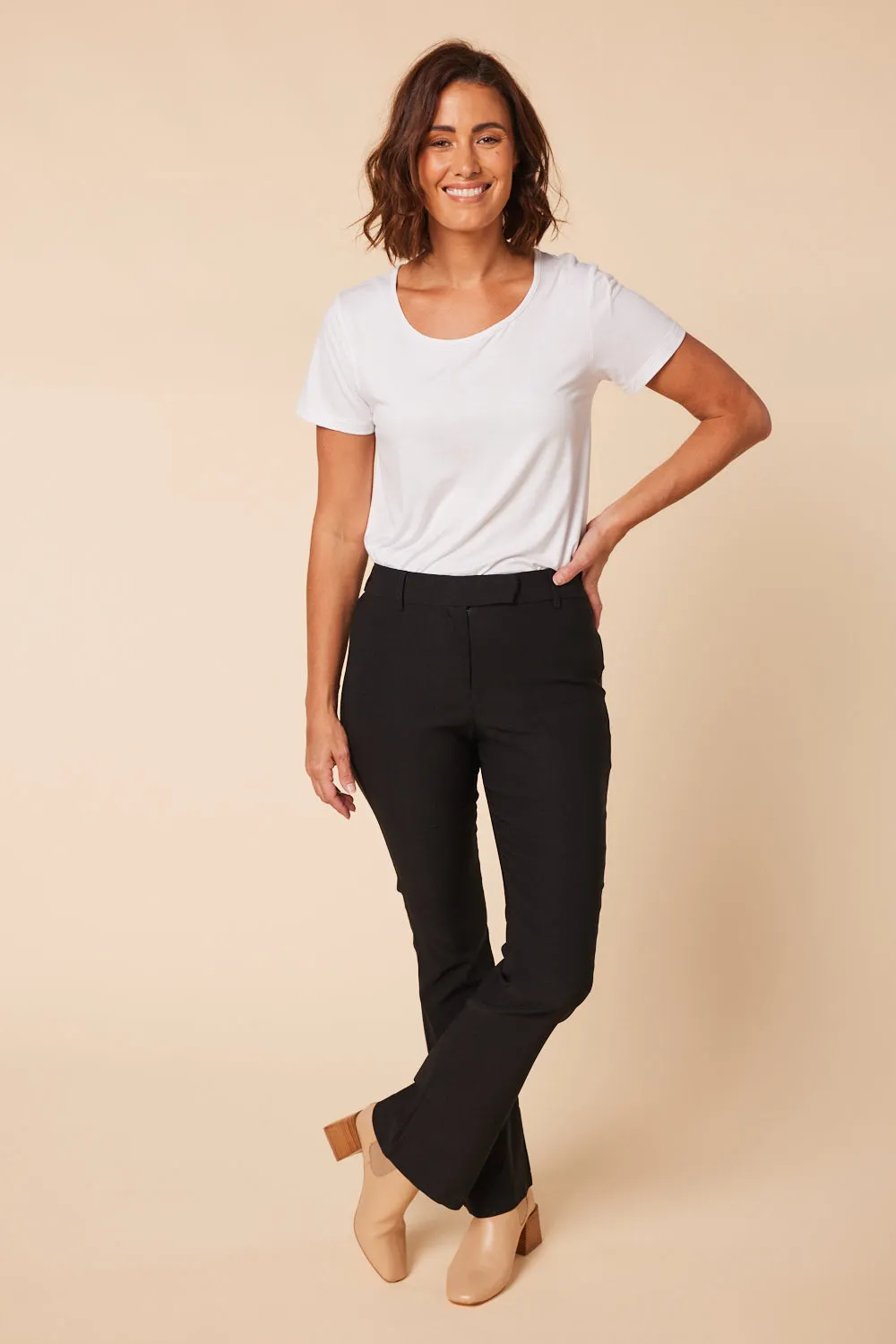 Ponte Bootleg Pant in Black