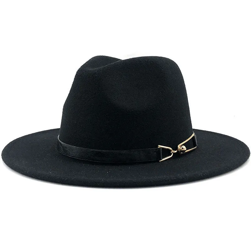 Popular Fedora British Vintage Top Fashion Ladies Woolen Hat