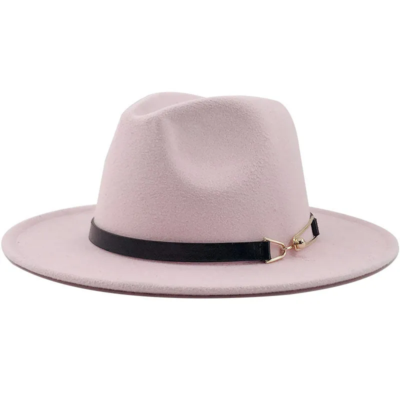 Popular Fedora British Vintage Top Fashion Ladies Woolen Hat