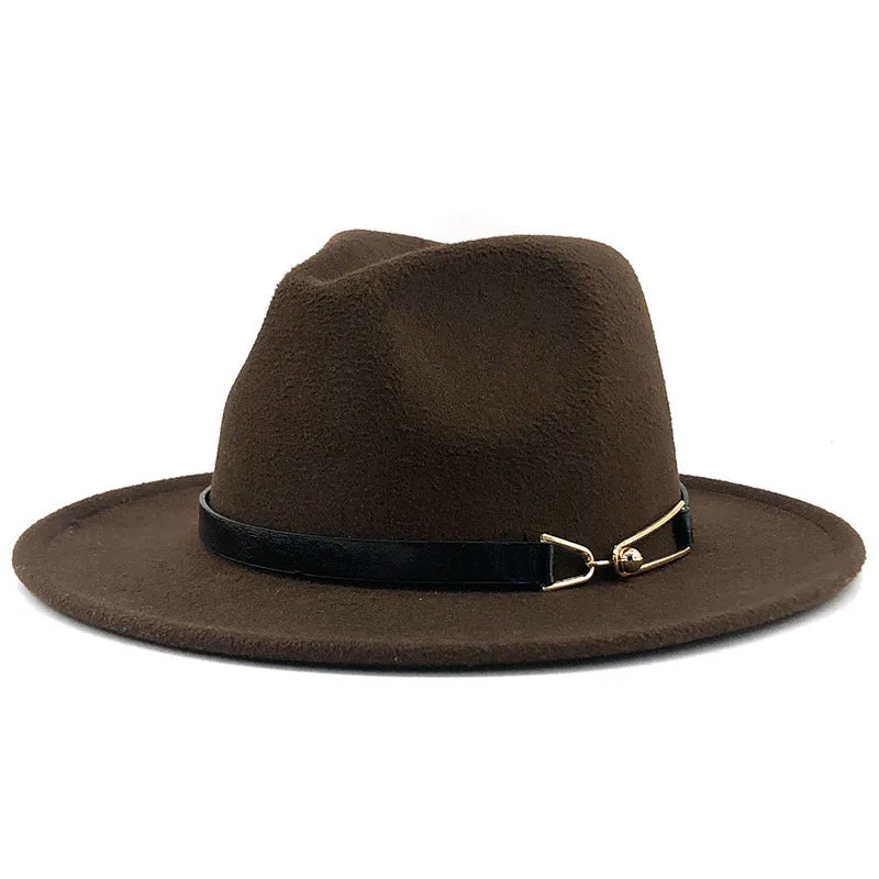 Popular Fedora British Vintage Top Fashion Ladies Woolen Hat