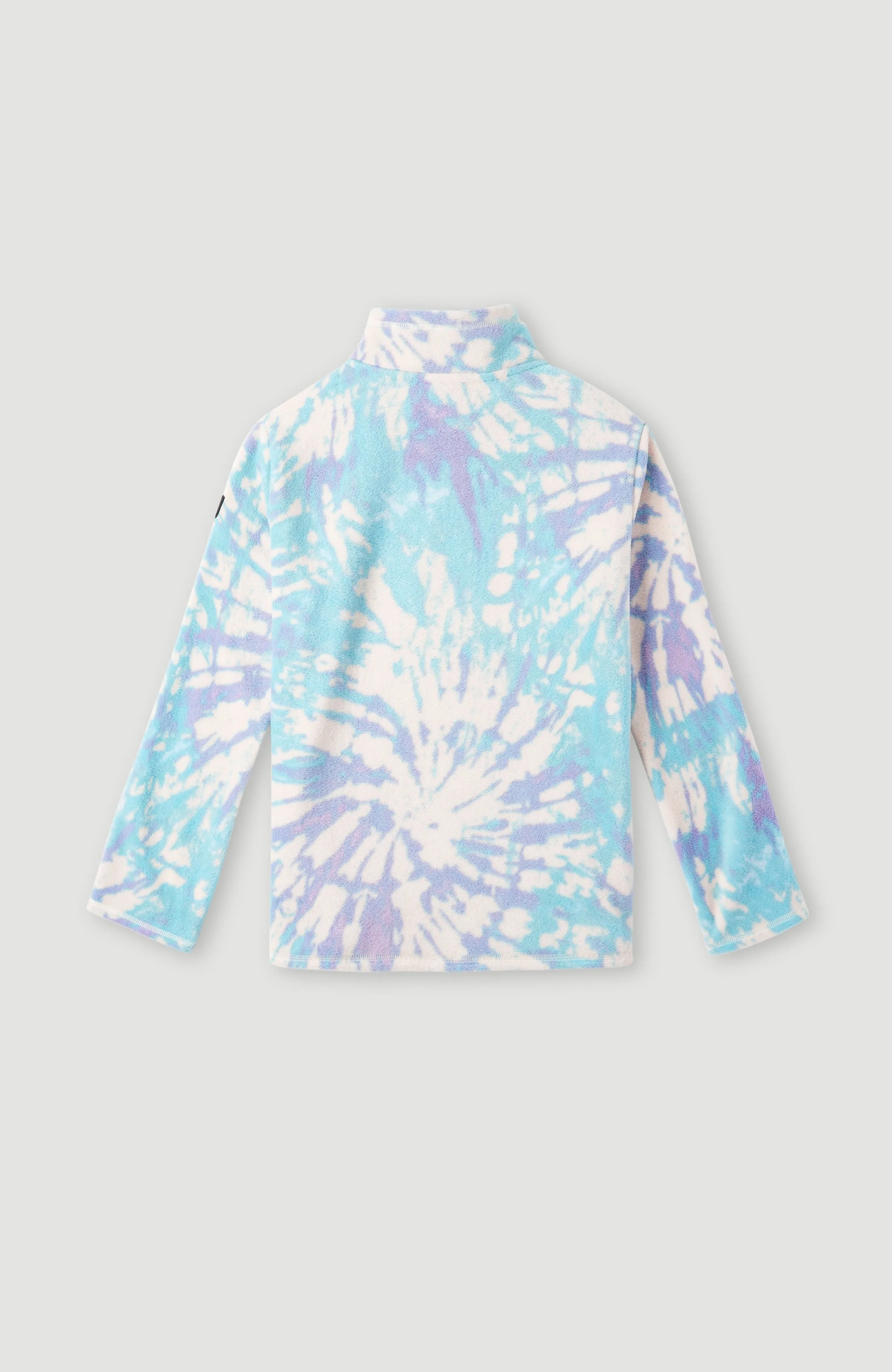 Printed Half-Zip Fleece | Pink Tie Dye