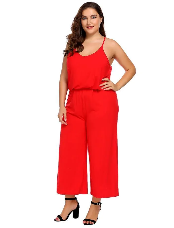 PRISCILLA’S PERFECT CHIC CAMI JUMPSUIT