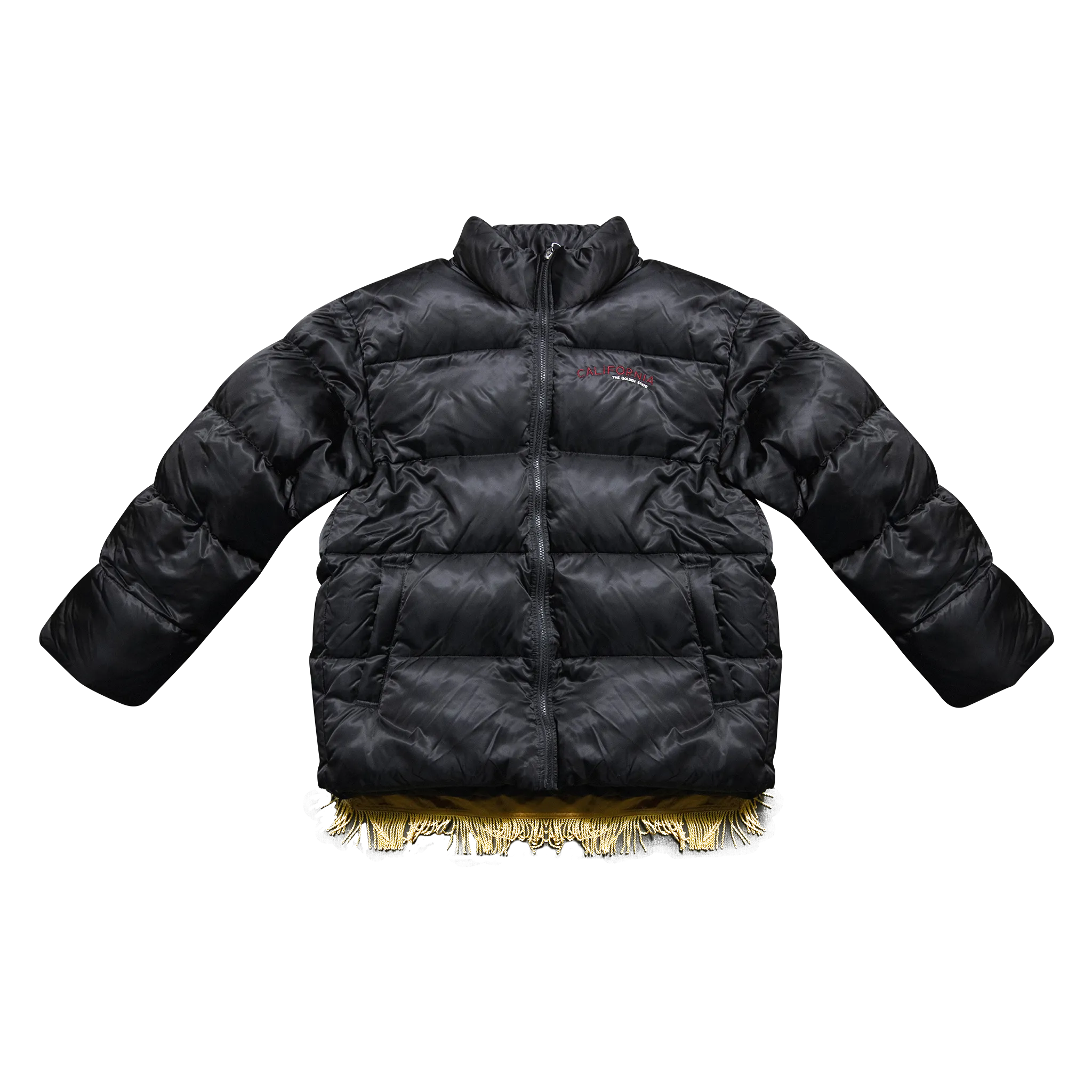 "California" Removable Patch Puffer Jacket