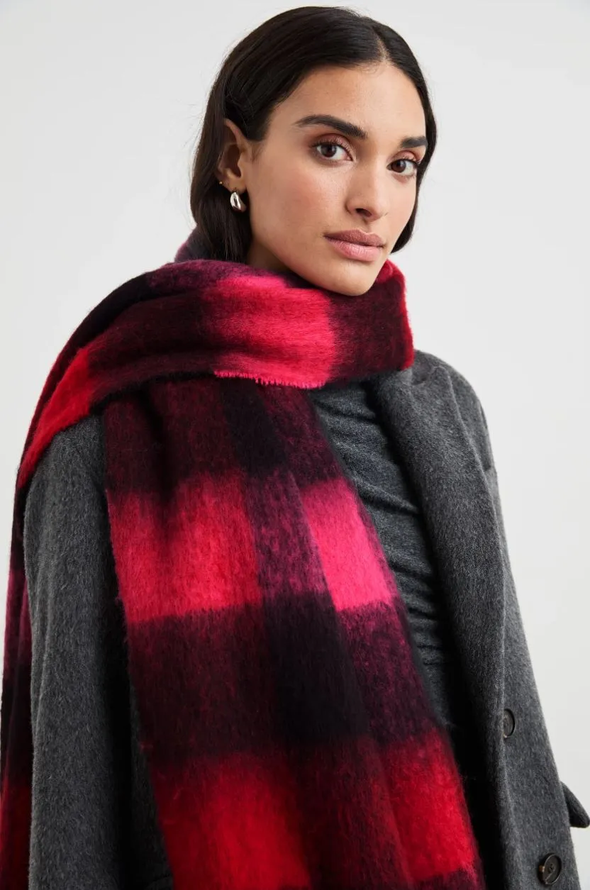 Rails Oslo Scarf in Scarlet Onyx Pink