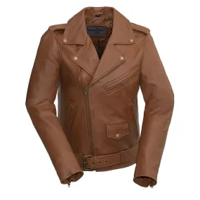 Rebel Womens Leather Jacket Whiskey