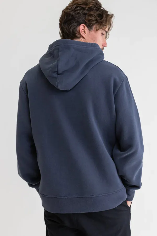 Rhythm Classic Fleece Hood - Worn Navy