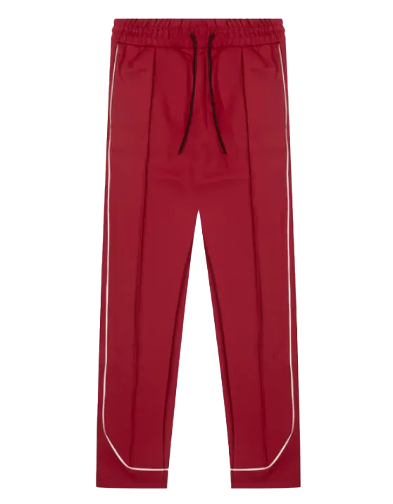 RICHIE LE PLEATED TRACK PANTS RED - RLC-429