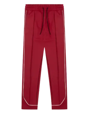 RICHIE LE PLEATED TRACK PANTS RED - RLC-429