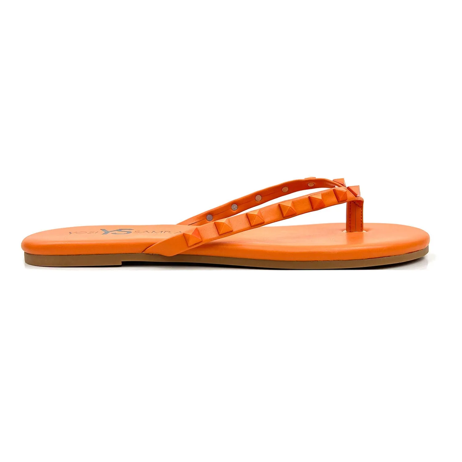 Rivington Stud Flip Flop in Apricot