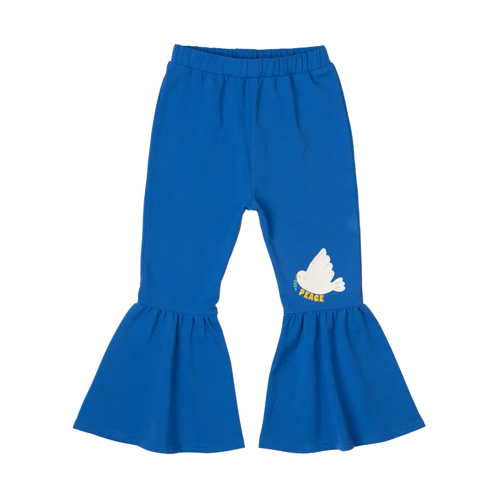 ROCK YOUR BABY - PEACE DOVE FLARED TRACK PANTS