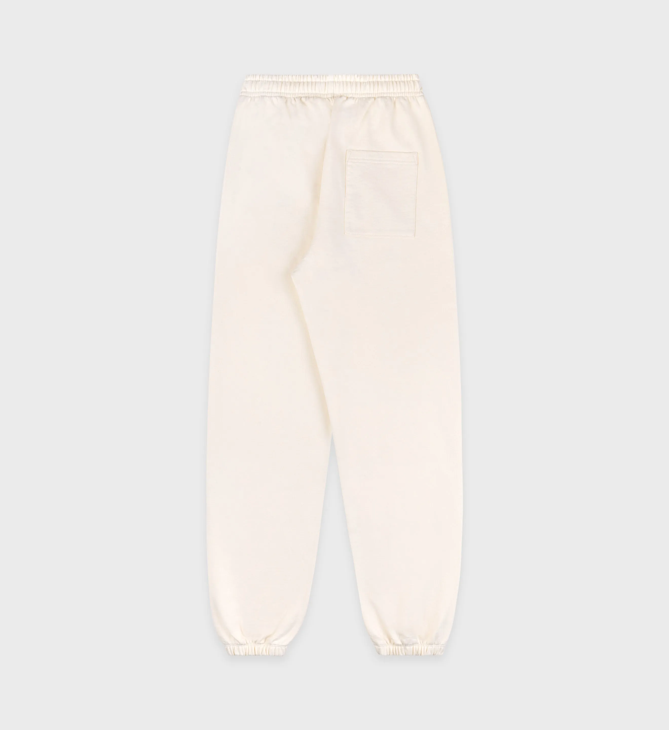 Serif Logo Sweatpant - Cream/Navy