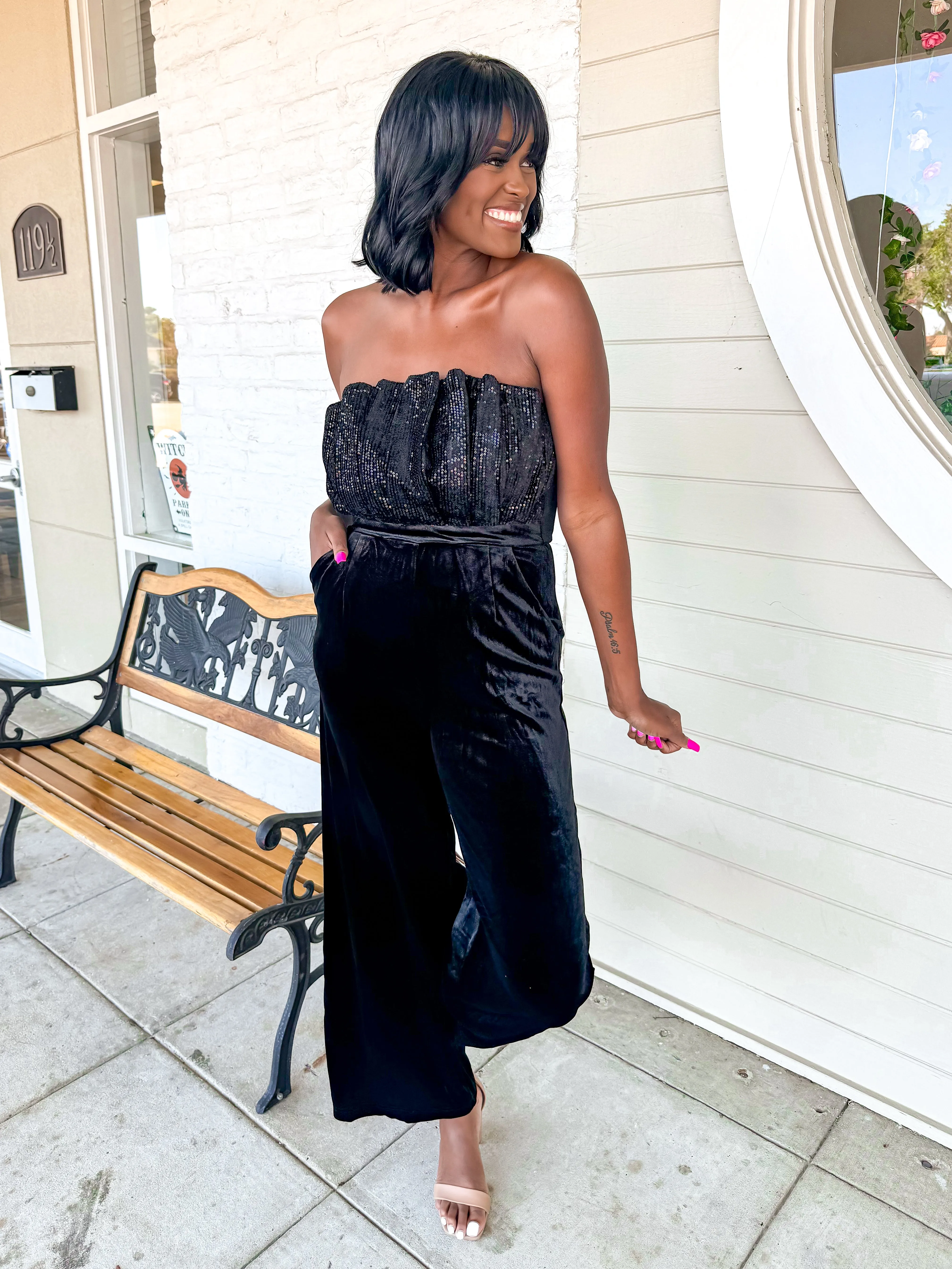 Show Stopper Black Jumpsuit