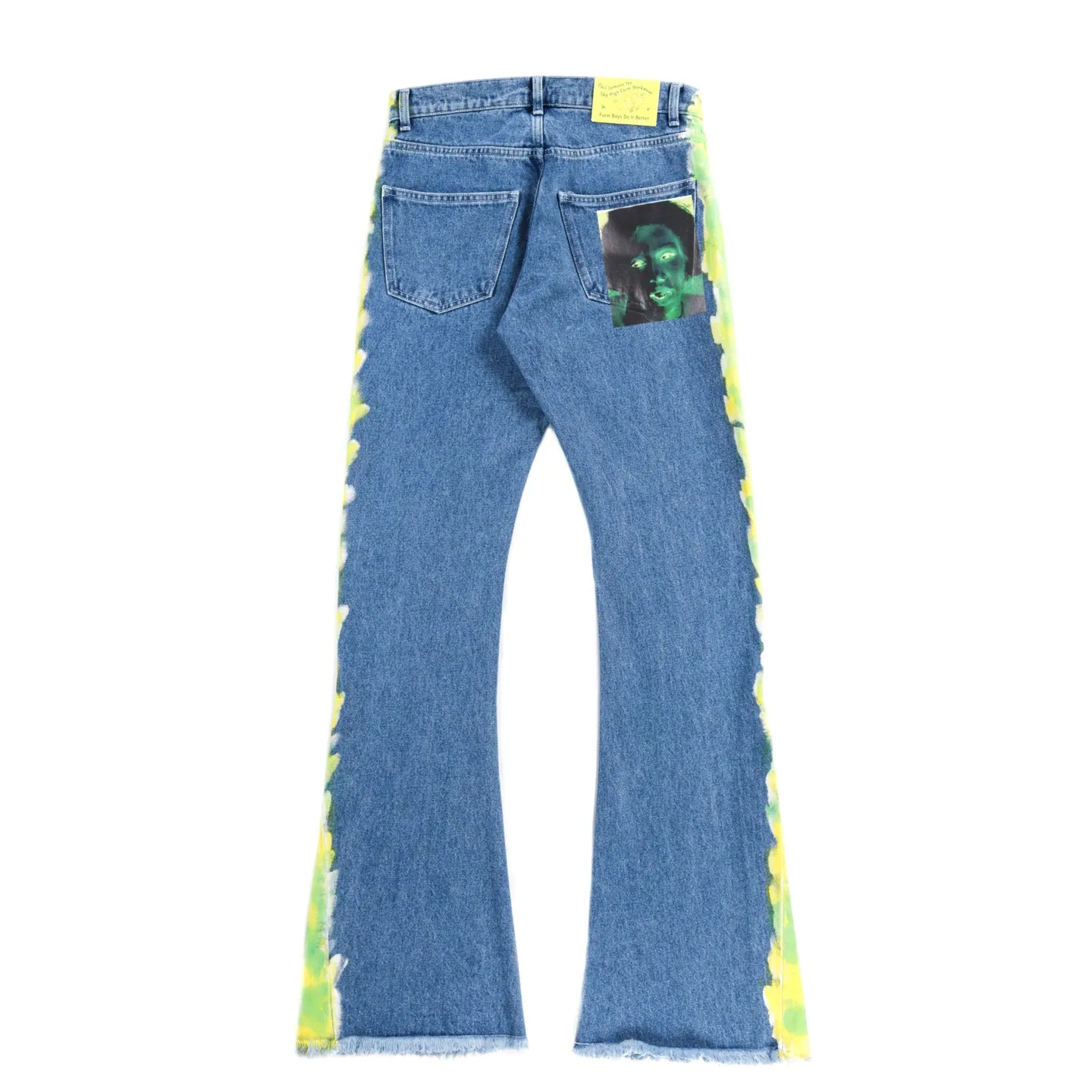 SKY HIGH FARM WORKWEAR QUIL LEMONS DENIM PANTS LIGHT BLUE