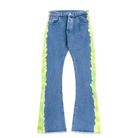 SKY HIGH FARM WORKWEAR QUIL LEMONS DENIM PANTS LIGHT BLUE