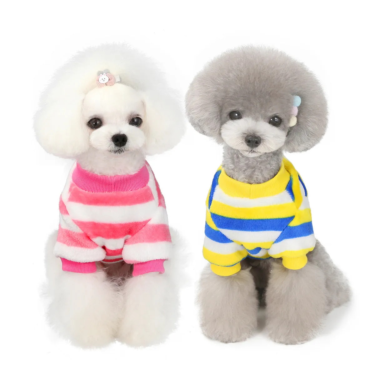 Soft coral fleece small dog winter pet clothing