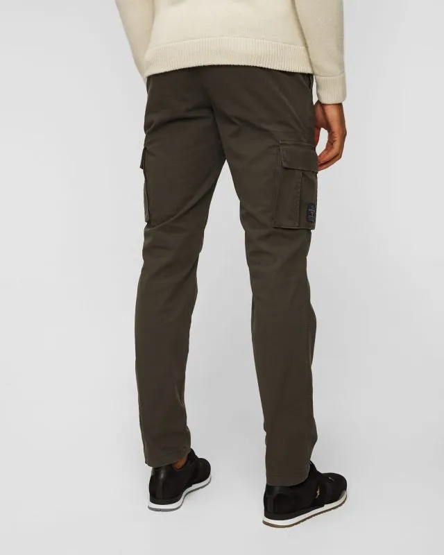 Stretch gabardine cargo pants