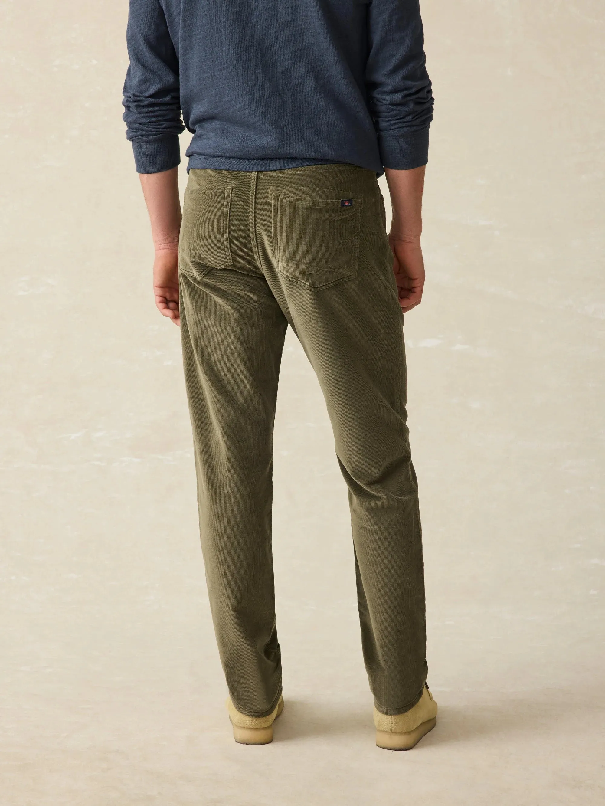 Stretch Terry Corduroy 5-Pocket Pant