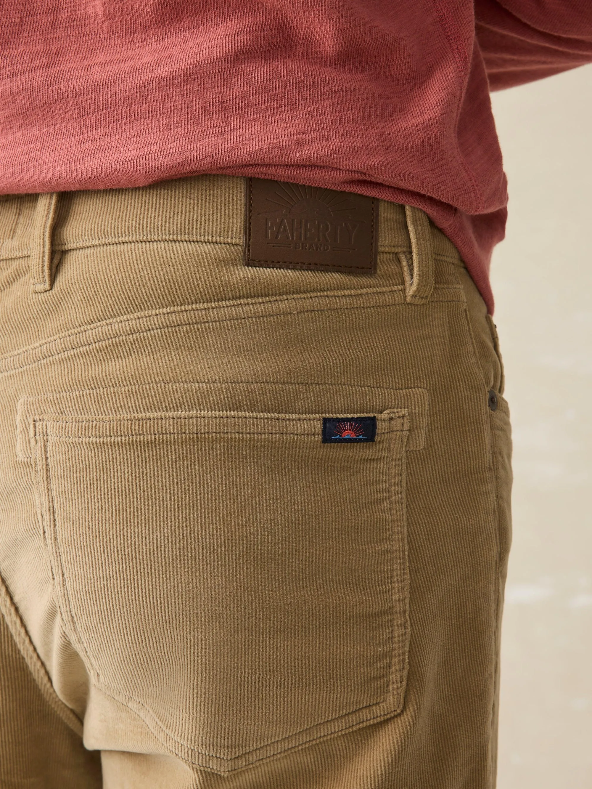 Stretch Terry Corduroy 5-Pocket Pant