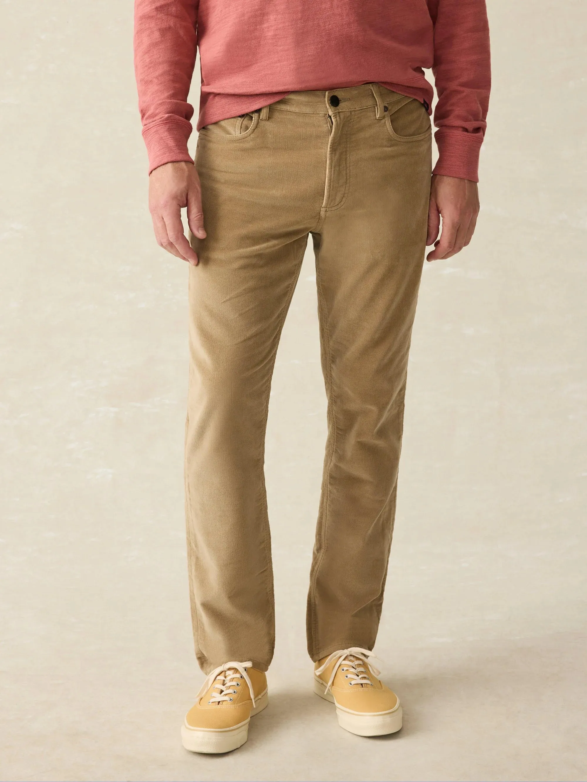 Stretch Terry Corduroy 5-Pocket Pant