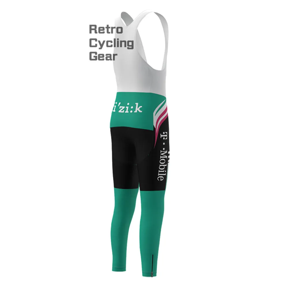 T-Mobile Bianchi Fleece Retro Cycling Bib Pants