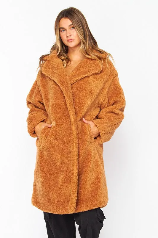 Teddy Sherpa Trench Coat