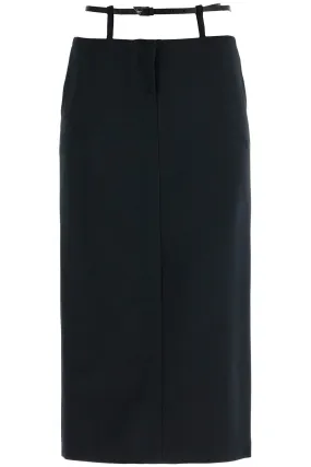 The Attico Midi Skirt With Thin Belt