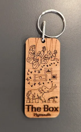 The Box Wooden Keyring