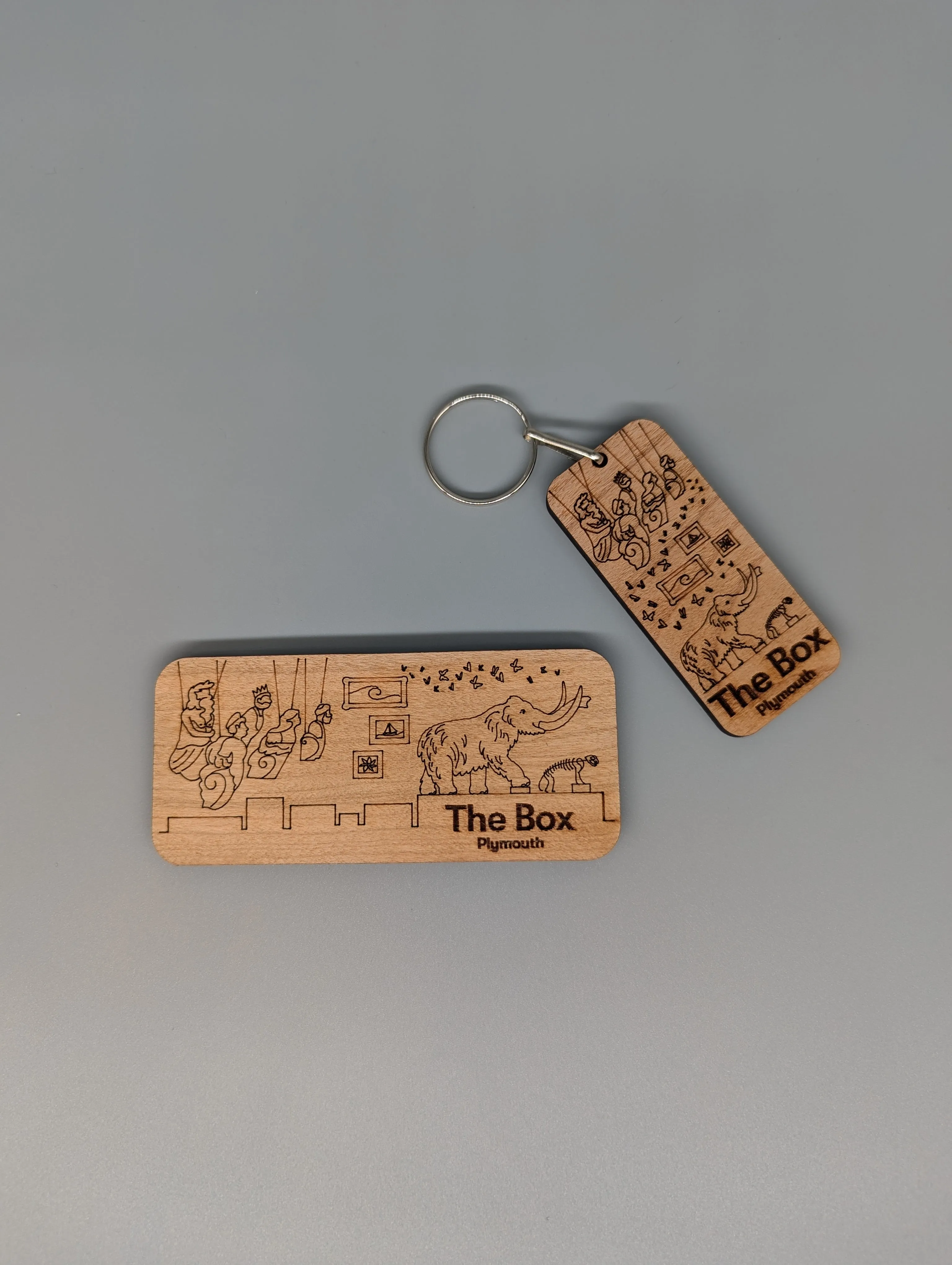 The Box Wooden Keyring