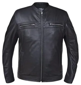 The "Oliver" Lightweight Black Leather Fashion Jacket