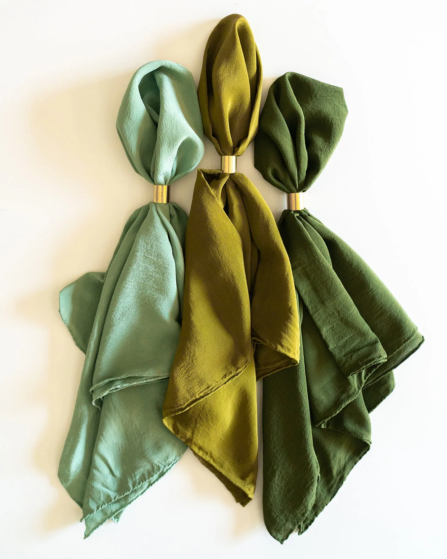 'The Scout' Washable Silk Scarf in Olive