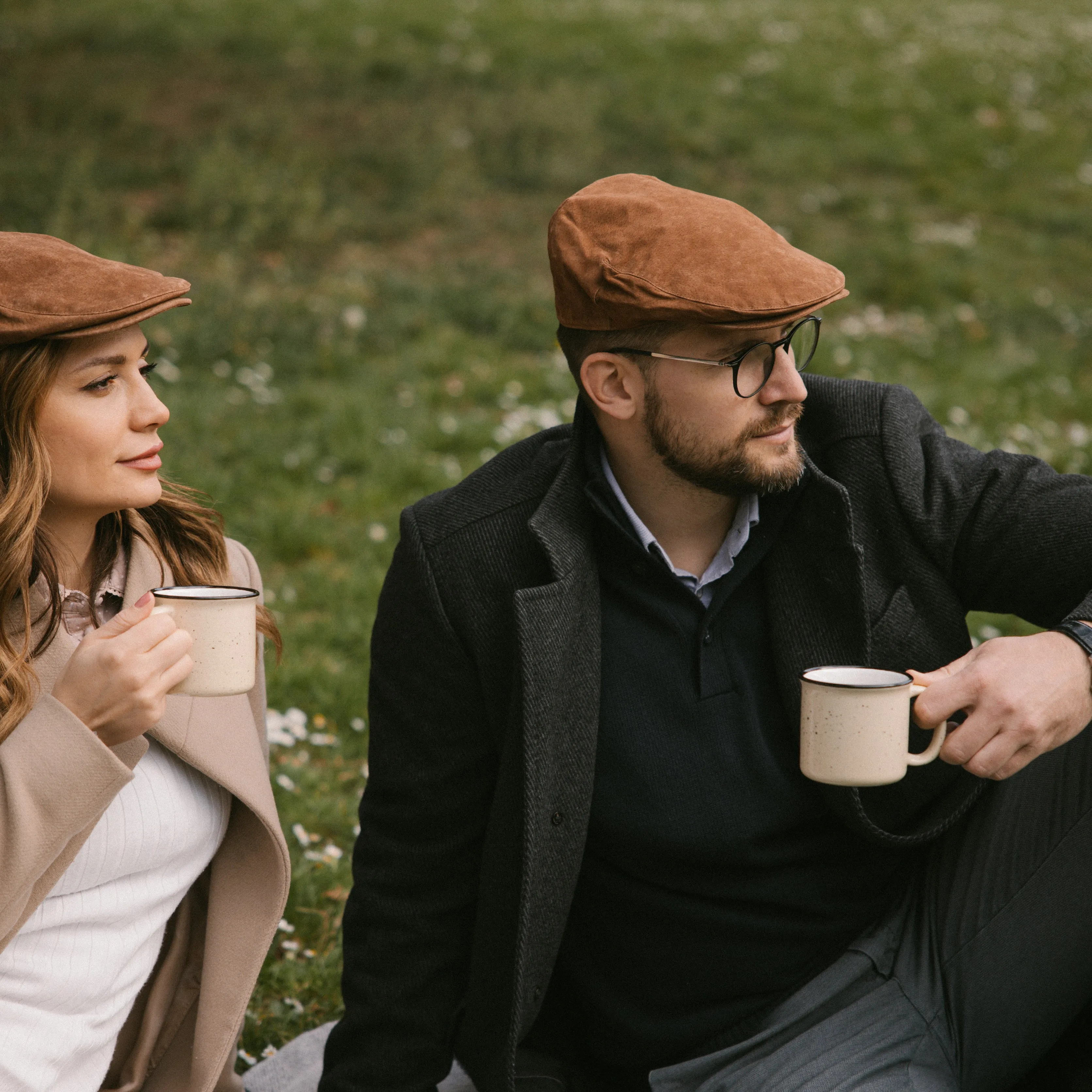 The Tanner - Leather Flat Cap - Soft Pigskin Leather Cap