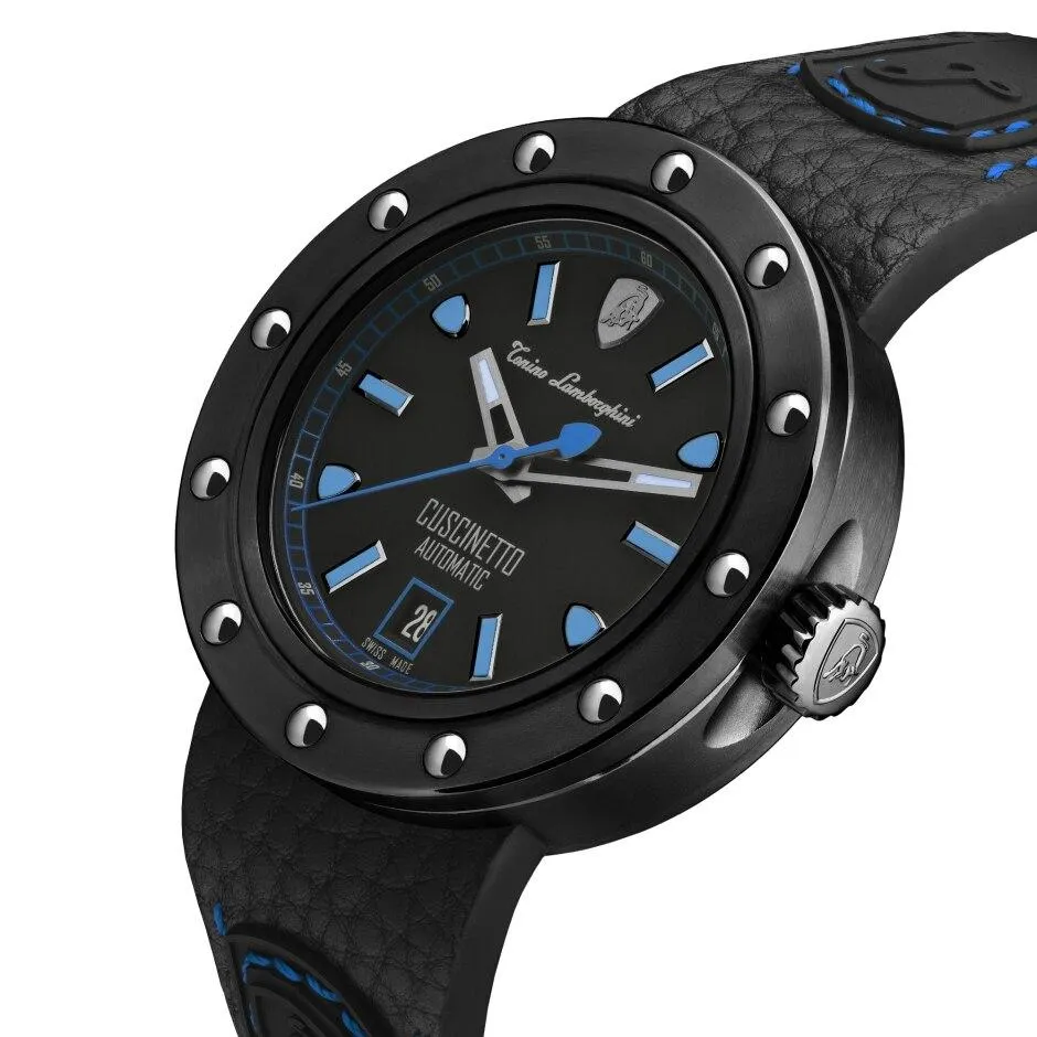 Tonino Lamborghini Cuscinetto Watch Date Blue TLF-T01-4