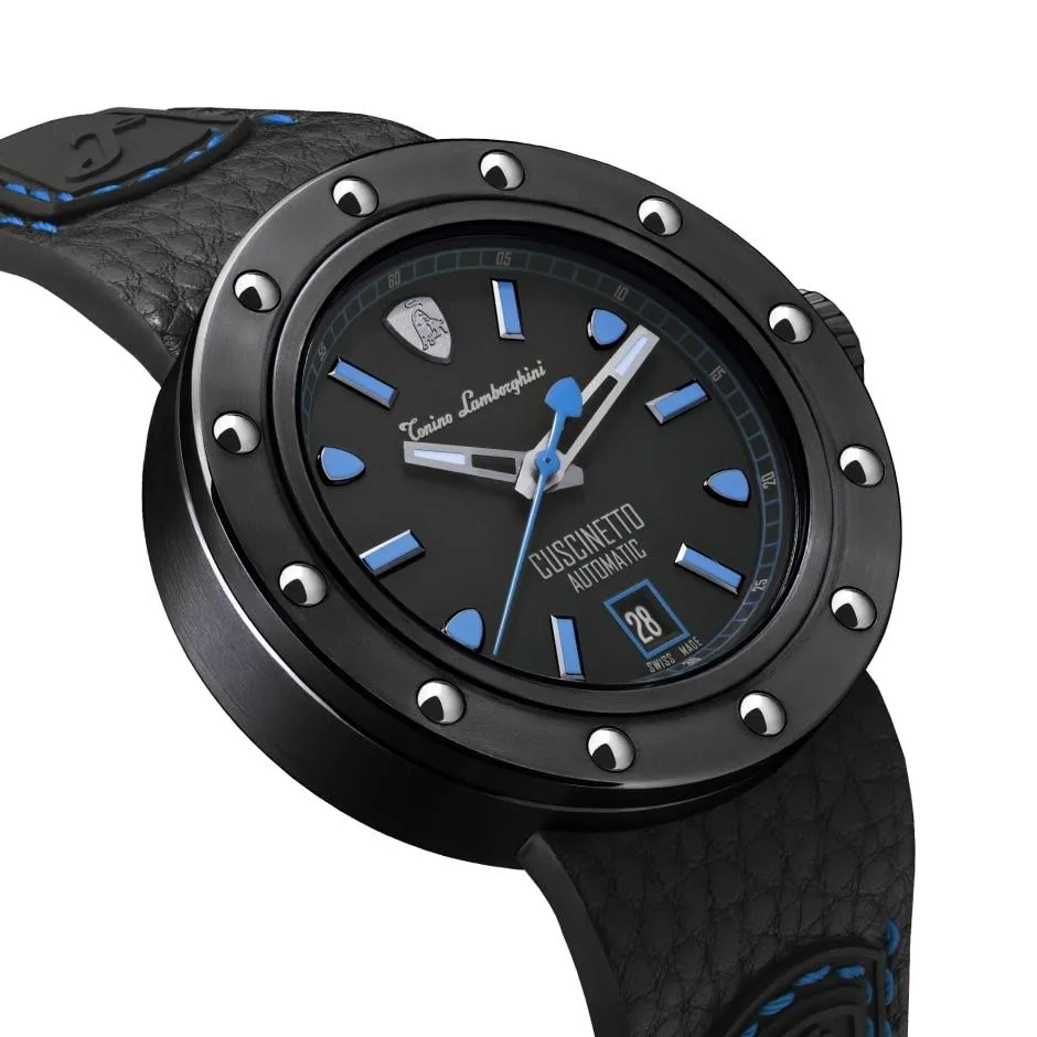 Tonino Lamborghini Cuscinetto Watch Date Blue TLF-T01-4