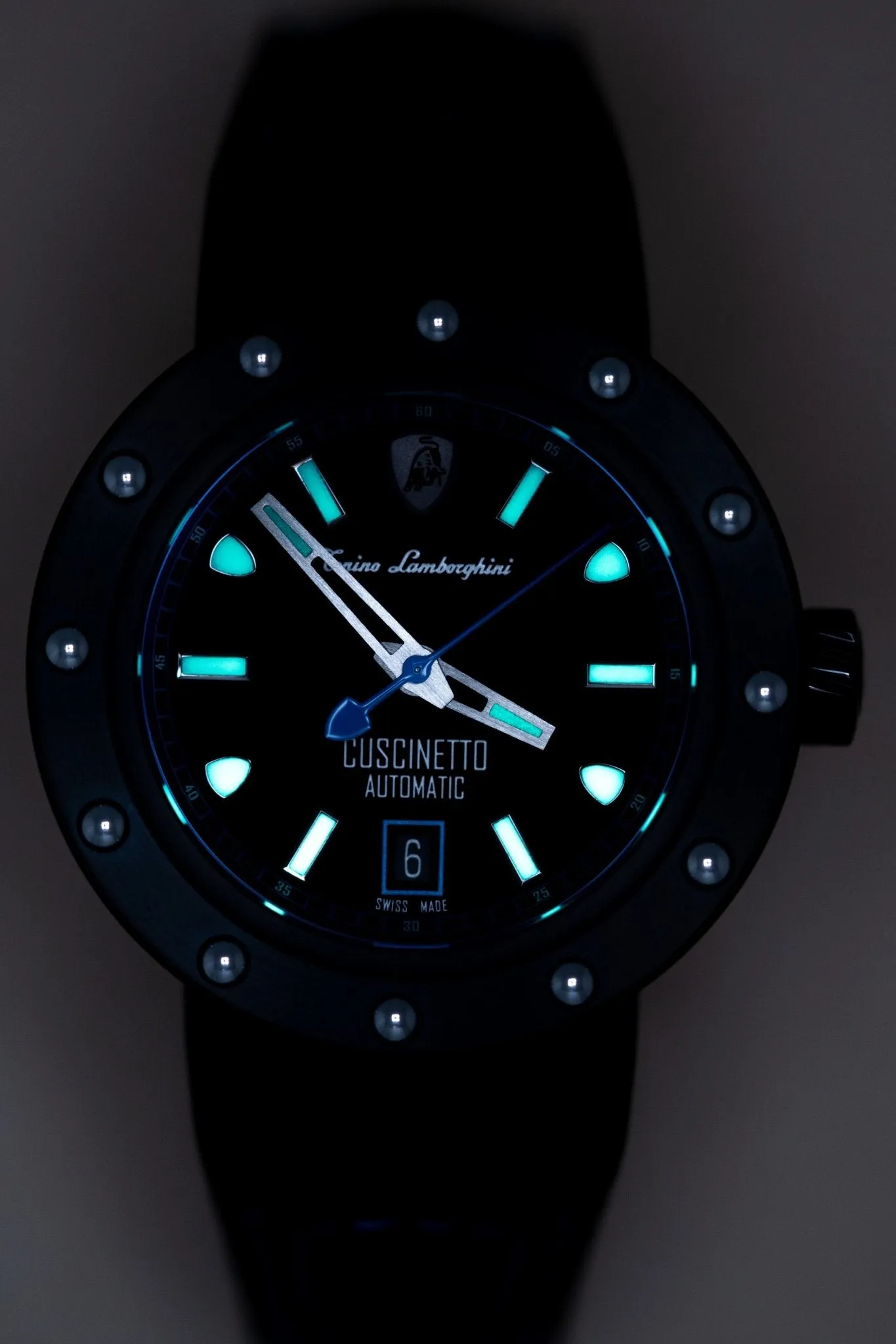 Tonino Lamborghini Cuscinetto Watch Date Blue TLF-T01-4