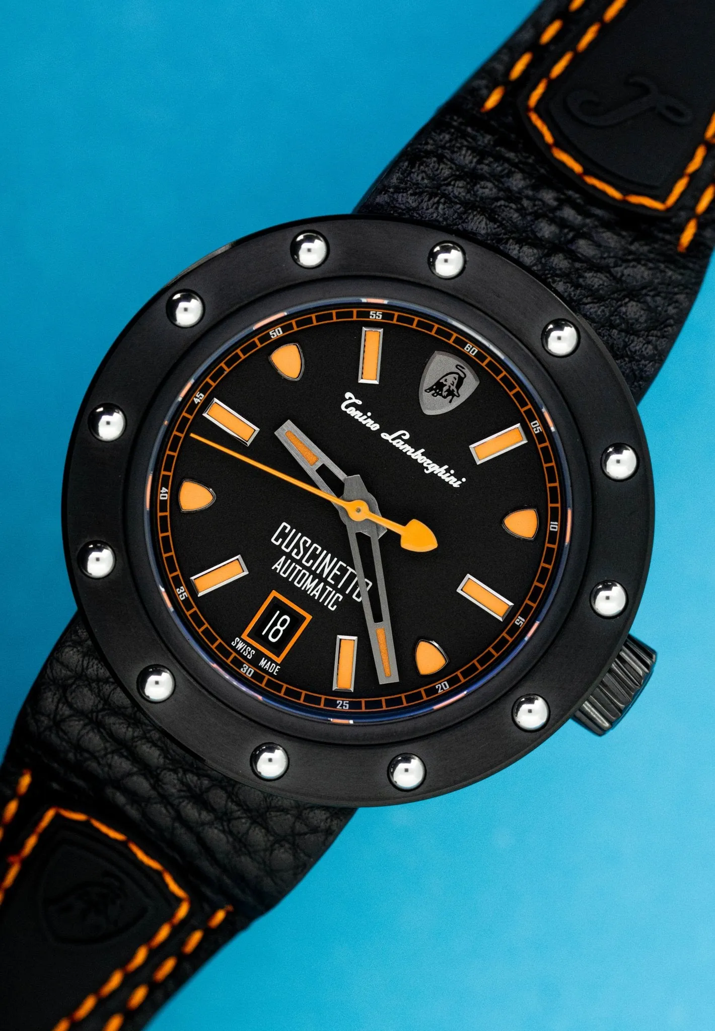 Tonino Lamborghini Cuscinetto Watch Date Orange TLF-T01-3