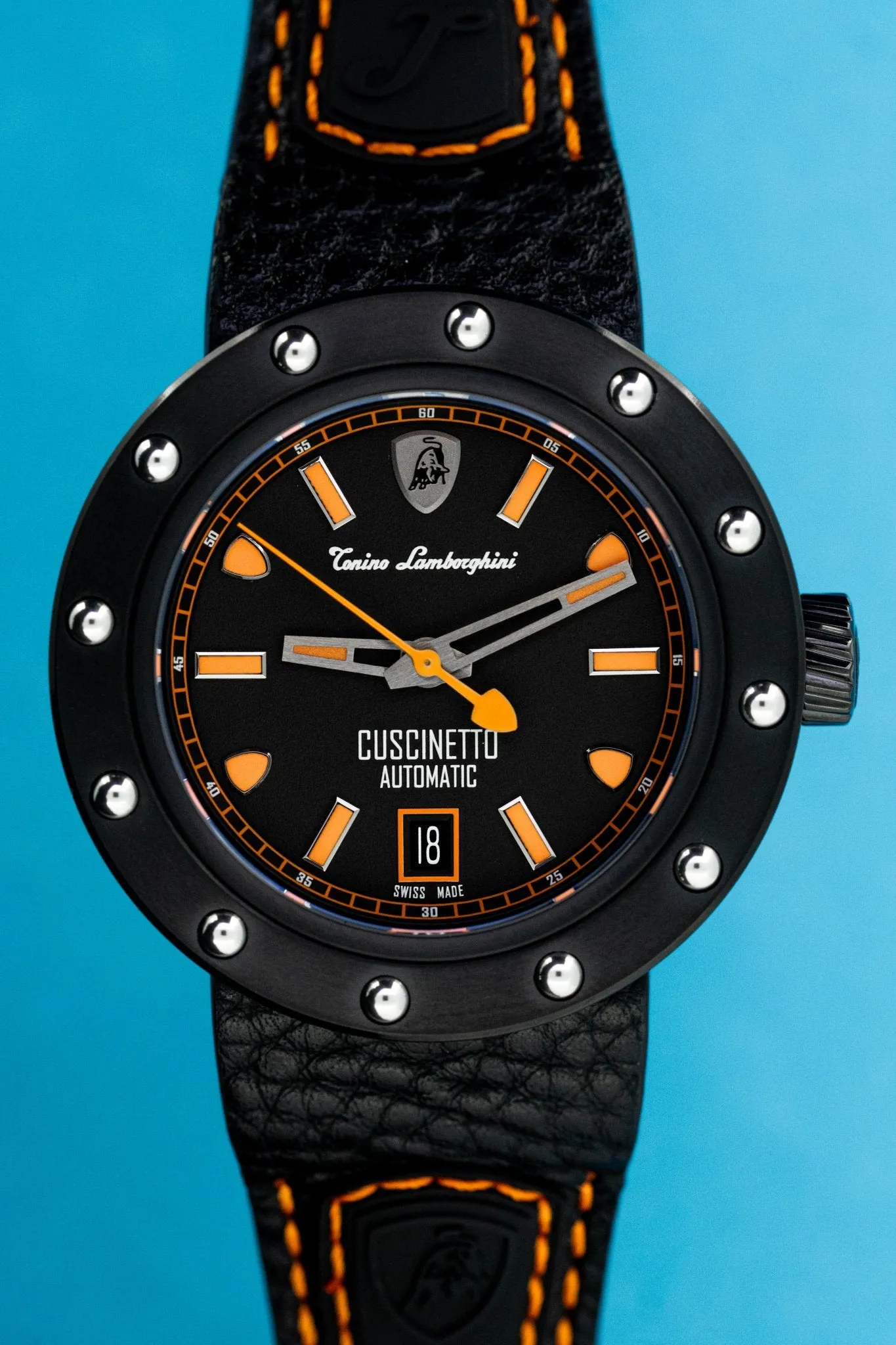 Tonino Lamborghini Cuscinetto Watch Date Orange TLF-T01-3