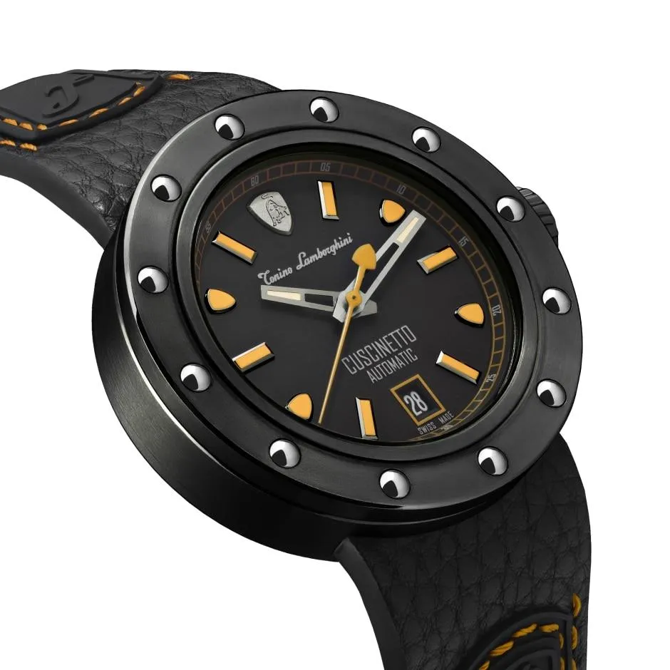 Tonino Lamborghini Cuscinetto Watch Date Orange TLF-T01-3