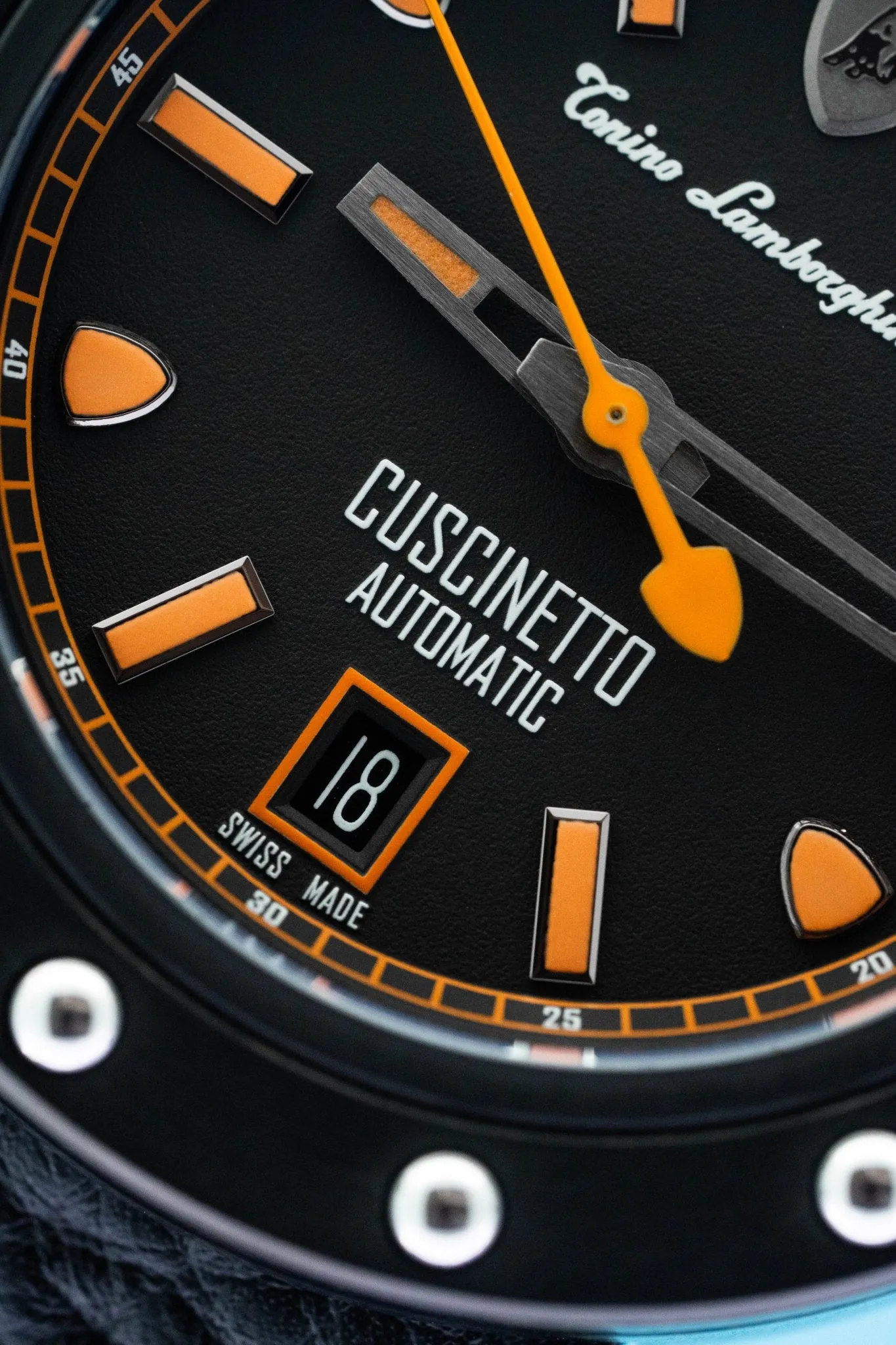 Tonino Lamborghini Cuscinetto Watch Date Orange TLF-T01-3