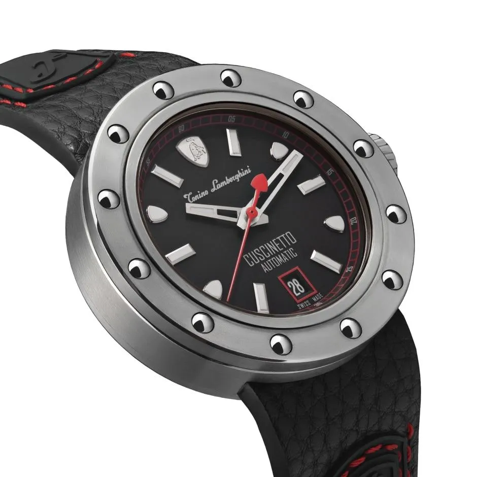 Tonino Lamborghini Cuscinetto Watch Date Red TLF-T01-2