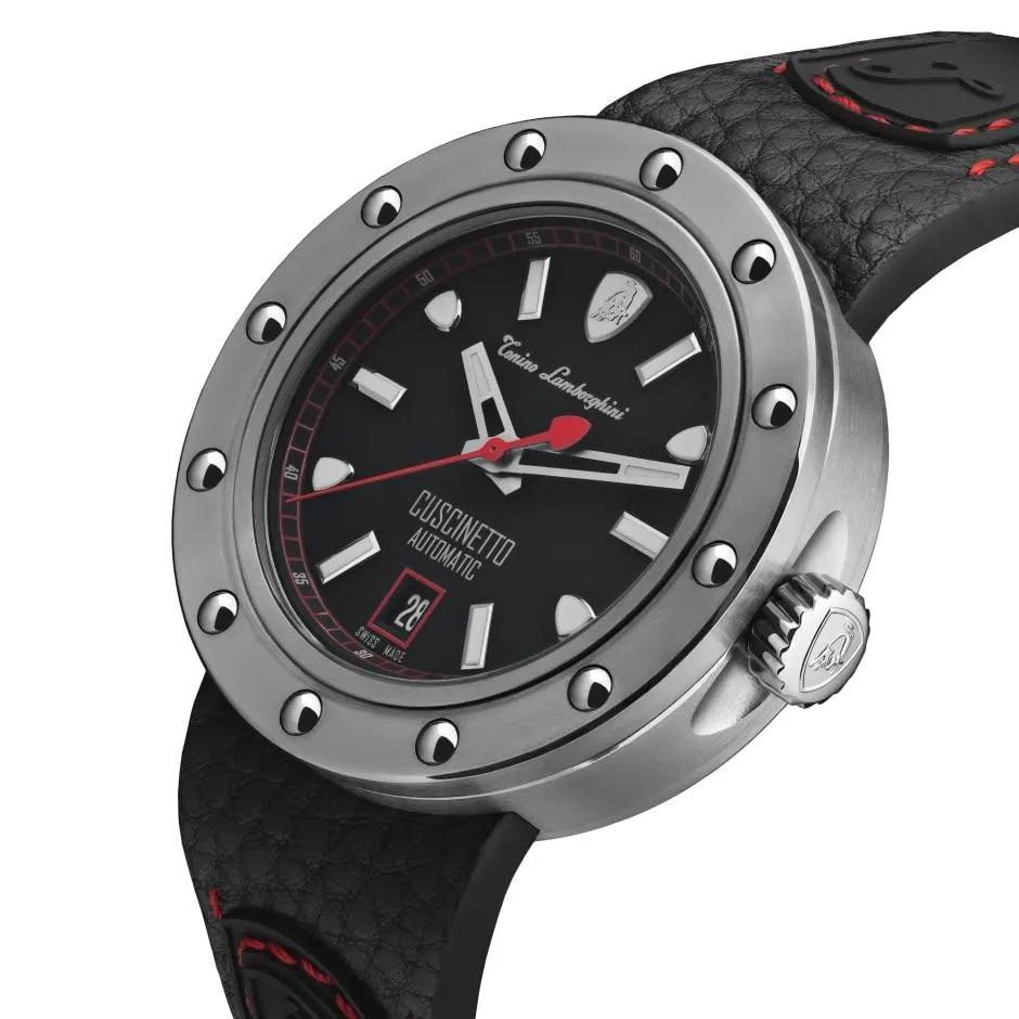 Tonino Lamborghini Cuscinetto Watch Date Red TLF-T01-2