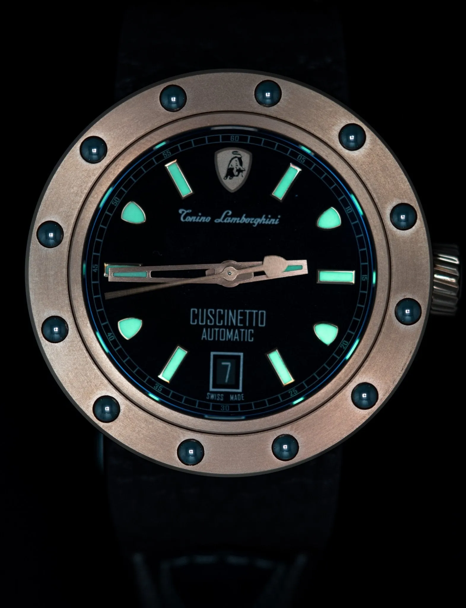 Tonino Lamborghini Cuscinetto Watch IP Rose Gold TLF-T01-5