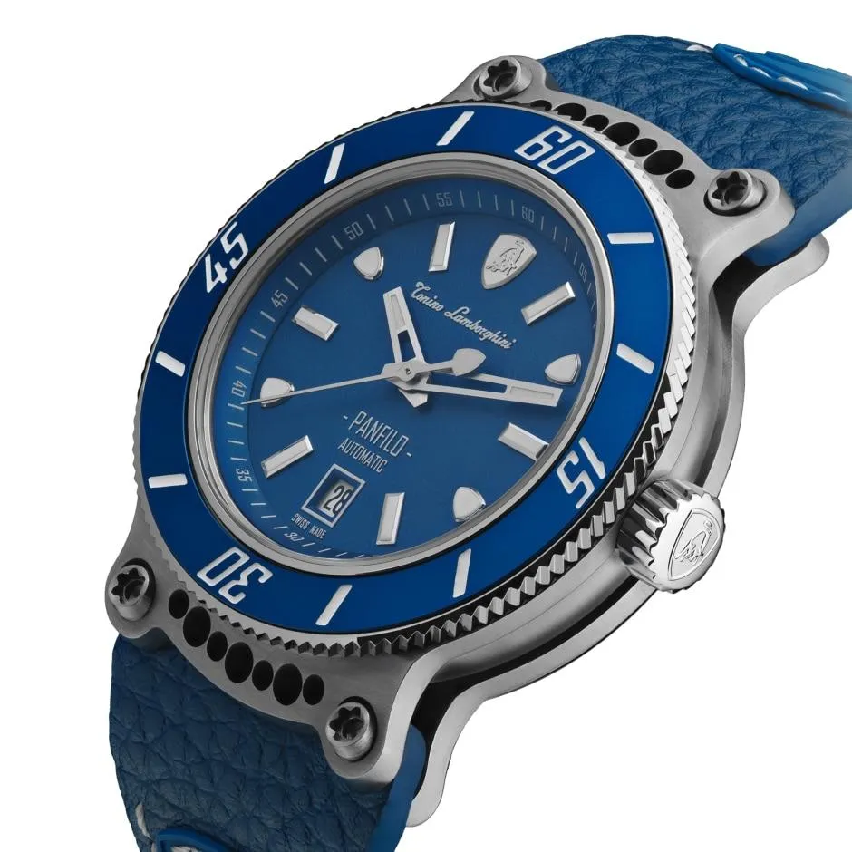 Tonino Lamborghini Panfilo Watch Date Blue TLF-T03-2